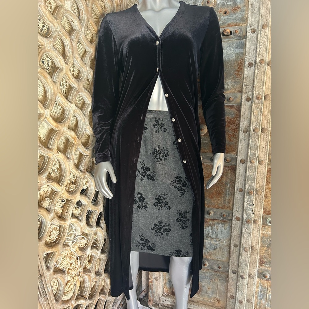 Vintage Ronnie Nicole Velvet Duster